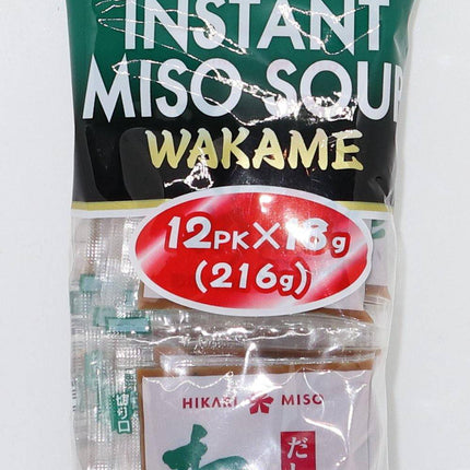 Hikari Instant Miso soup Wakame 12 x 18g - Crown Supermarket