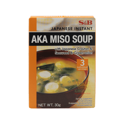 S&B Soup Aka Miso 30G - Crown Supermarket