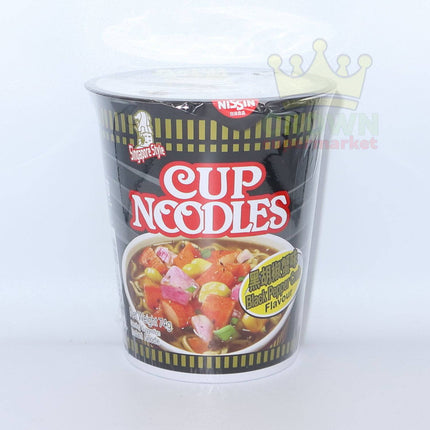 Nissin Singapore Style Cup Noodle Black Pepper Crab 74g - Crown Supermarket