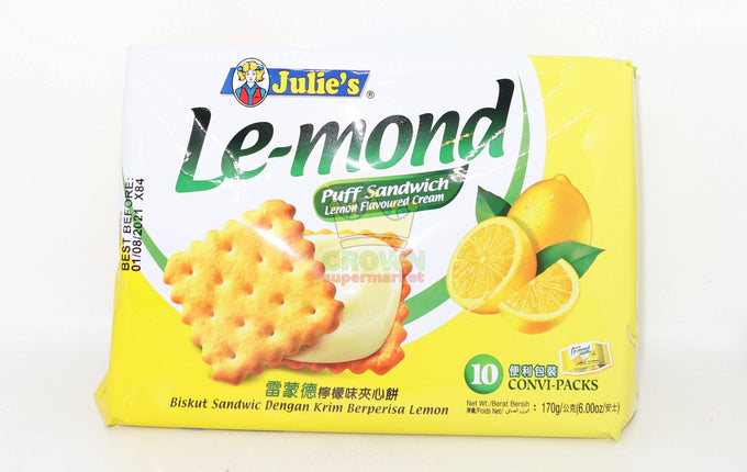 Julie's Le-Mond Puff Sandwich Lemon Flavor 170g - Crown Supermarket
