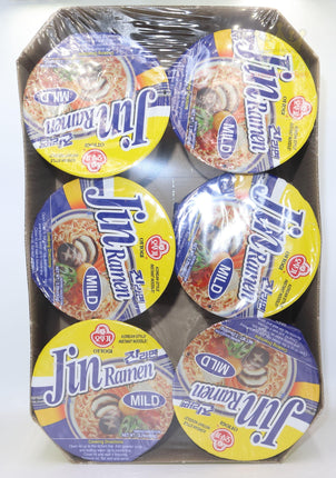 Ottogi Jin Ramen Mild Cup 6x65g - Crown Supermarket