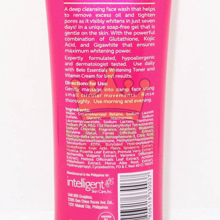Belo Face Wash Pore Minimising (Pink) 100ml - Crown Supermarket