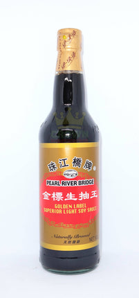 Pearl River Bridge Superior Light Soy Sauce (Golden Label) 600ml - Crown Supermarket