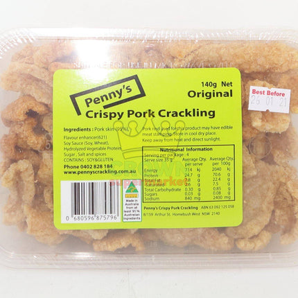 Penny's Crispy Pork Crackling Original 140g - Crown Supermarket