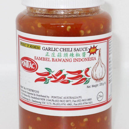Pontiac Garlic Chilli Sauce Hot (Sambel Bawang) 335g - Crown Supermarket