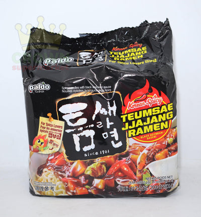 Paldo Teumsae Jjajang Ramen (Korean Spicy) 4x203g - Crown Supermarket