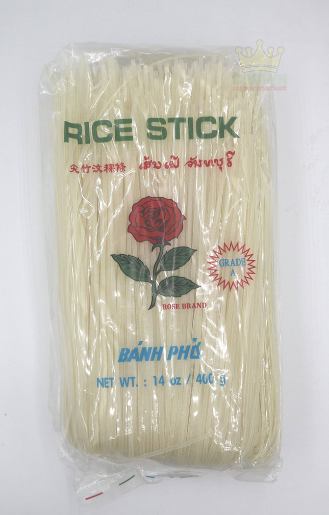 Rose Rice Stick (Banh Pho) 1mm 400g - Crown Supermarket