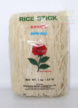 Rose Rice Stick (Banh Pho) 3mm 1kg - Crown Supermarket