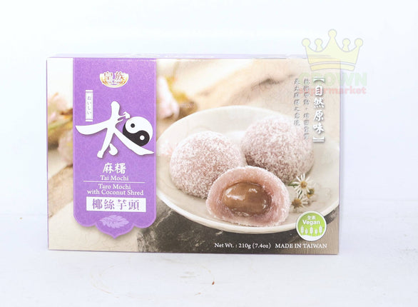 Royal Family Taro Mochi with Coconut Shred 210g - Crown Supermarket