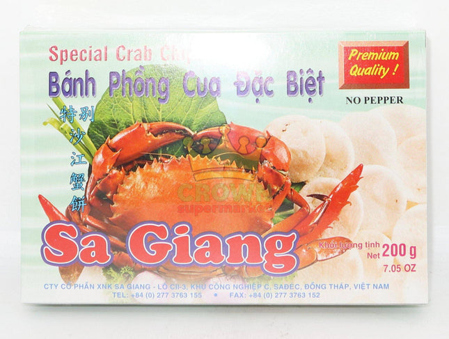 Sa Giang Crab Chips 200g - Crown Supermarket