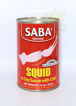 Saba Squid in Soy Sauce with Chili 425g - Crown Supermarket