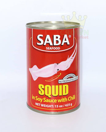 Saba Squid in Soy Sauce with Chili 425g - Crown Supermarket