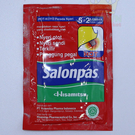 Salonpas Hot (Indonesia) 10 patches - Crown Supermarket