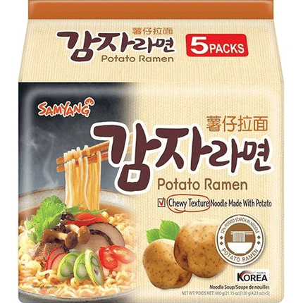 Samyang Potato Ramen Multi Pack 5x120g - Crown Supermarket