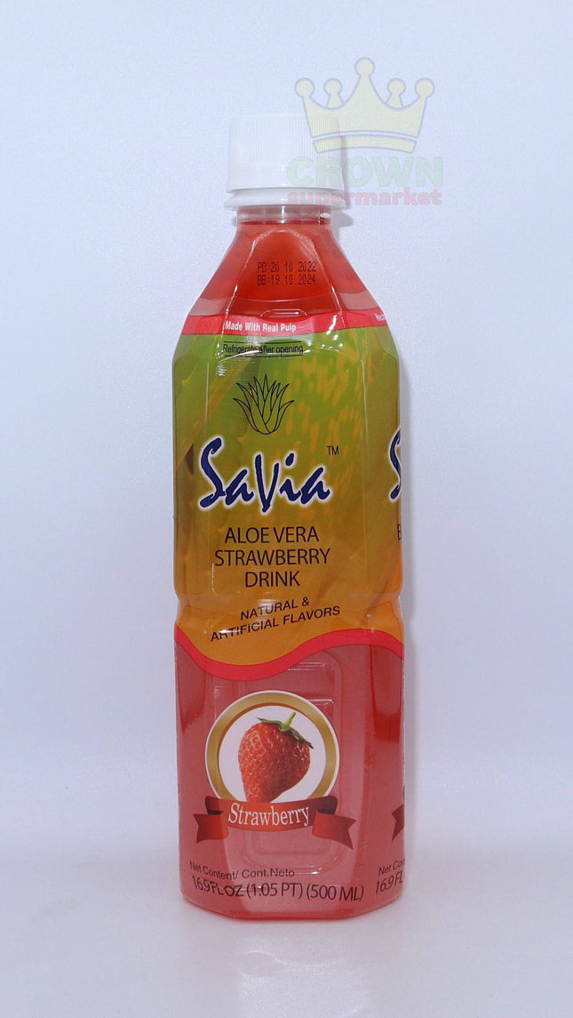 Savia Aloe Strawberry Drink 500ml - Crown Supermarket