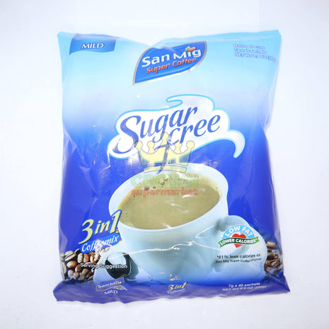 San Mig 3 in 1 Coffeemix Sugar Free Mild 40 x 7g - Crown Supermarket