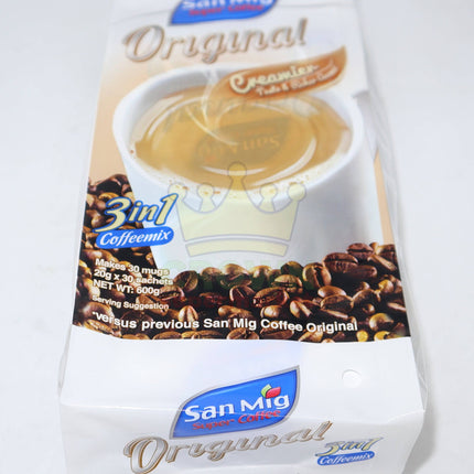 San Mig Coffee 3 in 1 Original Creamier 30x20g - Crown Supermarket
