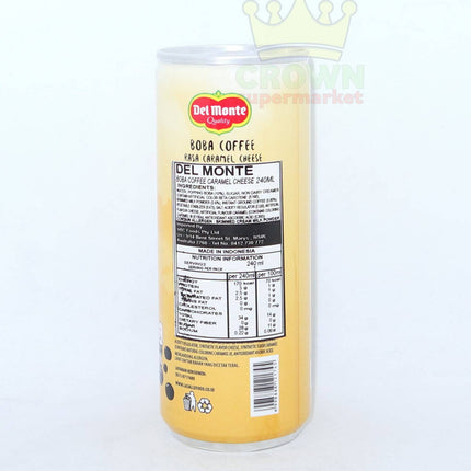 Del Monte Boba Coffee Rasa Caramel Cheese 240ml - Crown Supermarket