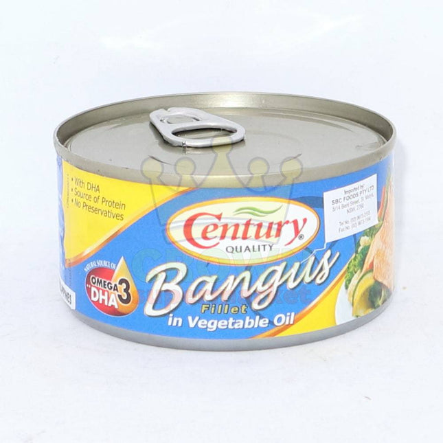 Century Bangus Fillet in Vegetable Oil 184g - Crown Supermarket