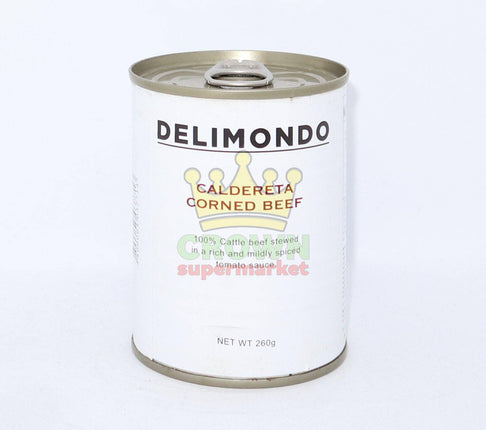 Delimondo Corned Beef Caldereta 260g - Crown Supermarket