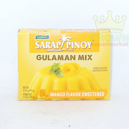 Galinco Sarap Pinoy Gulaman Mix Mango Flavor Sweetened 95g - Crown Supermarket