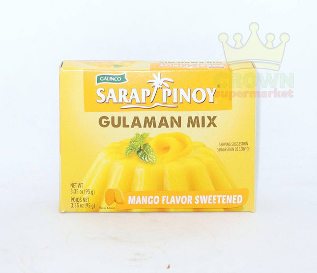 Galinco Sarap Pinoy Gulaman Mix Mango Flavor Sweetened 95g - Crown Supermarket