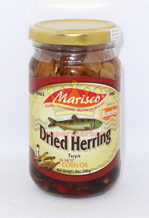 Marisco Dried Herring Tuyo (Boneless) in Hot Corn Oil 240g - Crown Supermarket