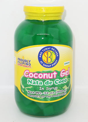 SBC Coconut Gel Green (Nata de Coco) 908g - Crown Supermarket