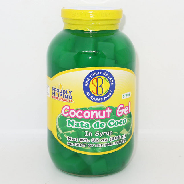 SBC Coconut Gel Green (Nata de Coco) 908g - Crown Supermarket