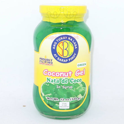 SBC Coconut Gel Nata de Coco Green 340g - Crown Supermarket