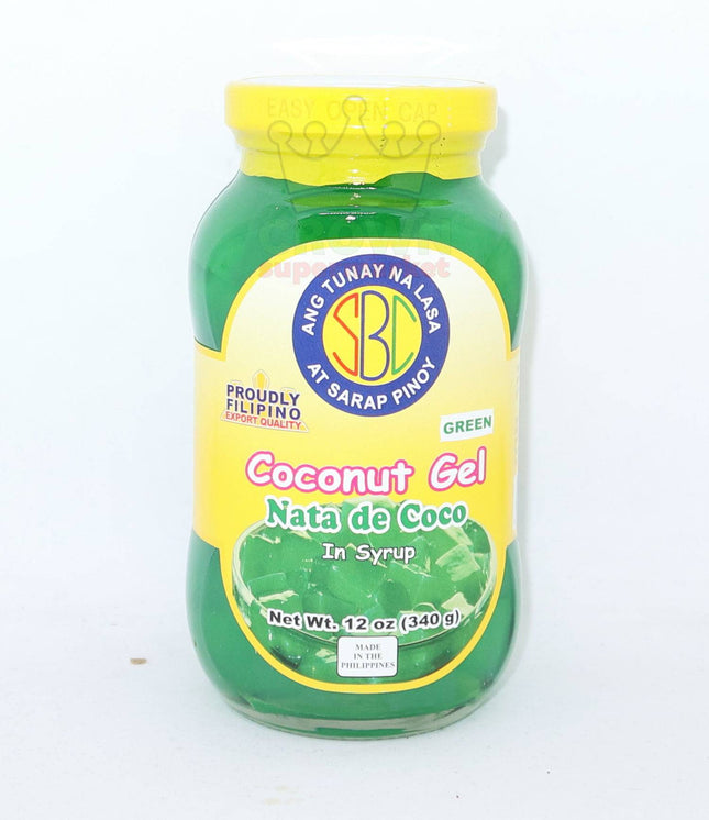 SBC Coconut Gel Nata de Coco Green 340g - Crown Supermarket