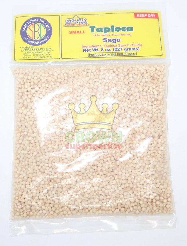 SBC Tapioca Sago (White Small) 227g - Crown Supermarket