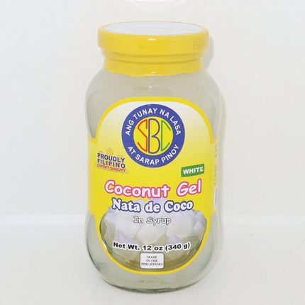 SBC White Coconut Gel (Nata de Coco) in Syrup 340g - Crown Supermarket