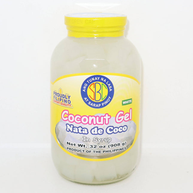 SBC White Coconut Gel (Nata de Coco) in Syrup 908g - Crown Supermarket