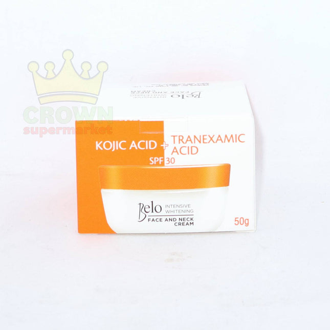 Belo Face and Neck Cream Kojic Acid + Tranexamic Acid SPF 30 50g - Crown Supermarket