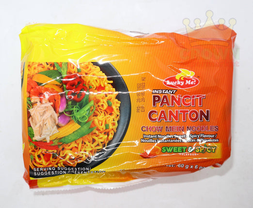 Lucky Me Pancit Canton Sweet & Spicy 6x60g - Crown Supermarket