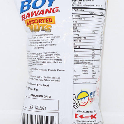Boy Bawang Assorted Nuts 85g - Crown Supermarket