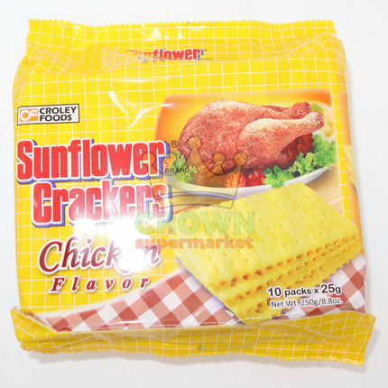 Croley Foods Sunflower Crackers Chicken 10 x 25g - Crown Supermarket