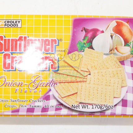 Croley Foods Sunflower Crackers Onion Garlic 170g - Crown Supermarket