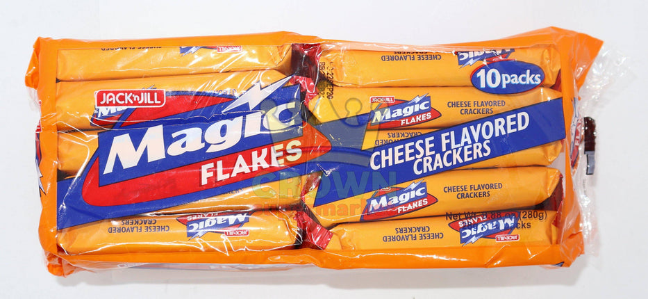 Jack n Jill Magic Flakes Cheese Flavored Crackers 10 x 28g - Crown Supermarket