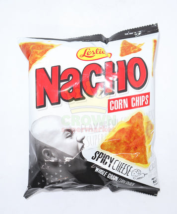 Leslie's Nacho Corn Chips Spicy Cheese 100g - Crown Supermarket