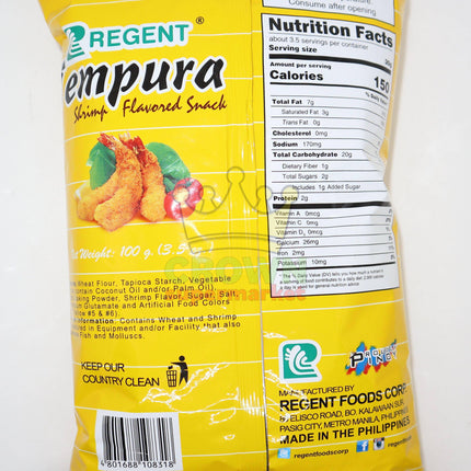 Regent Tempura Shrimp Flavor Snack 100g - Crown Supermarket