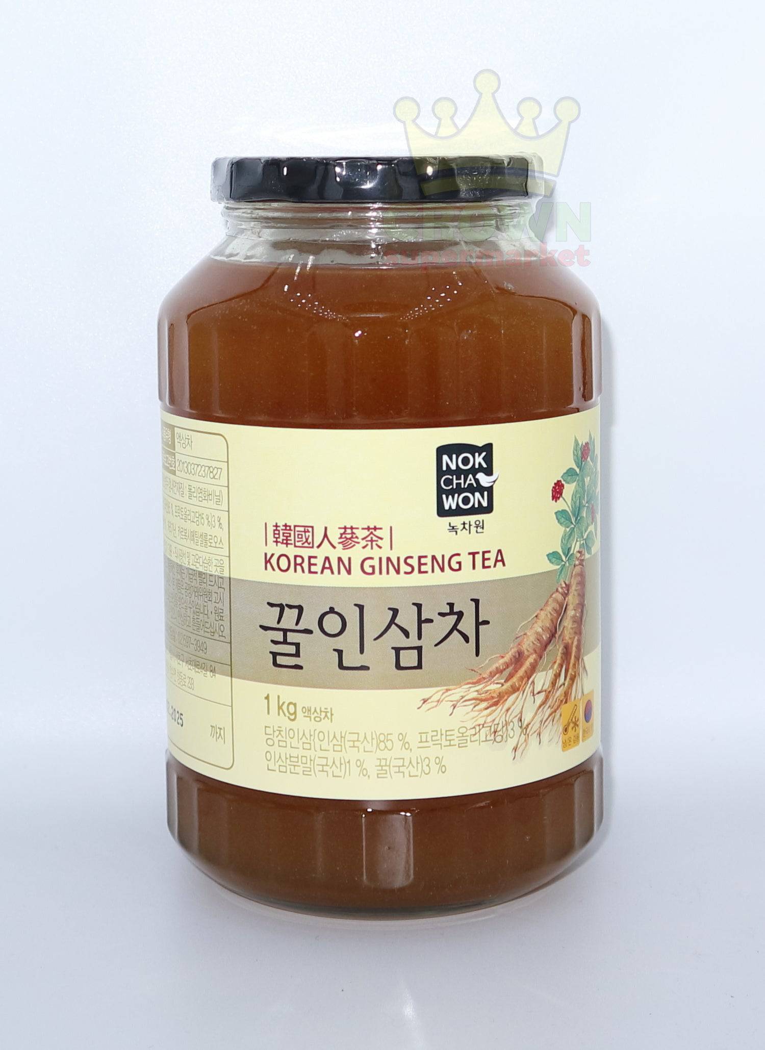 Nok Cha Won Korean Ginseng Tea 1Kg Crown Supermarket