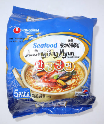 Nongshim AnSungTangMyun Seafood 5 x 112g - Crown Supermarket