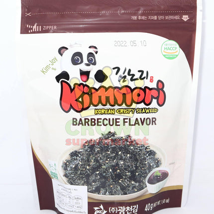 Kim-Joy Kimnori Korean Crispy Seaweed Barbecue Flavor 40g - Crown Supermarket