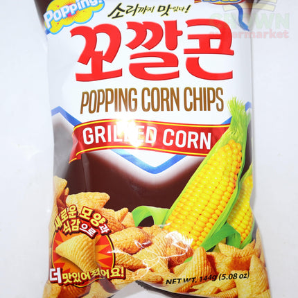 Lotte Popping Corn Chips Grilled Corn 144g - Crown Supermarket