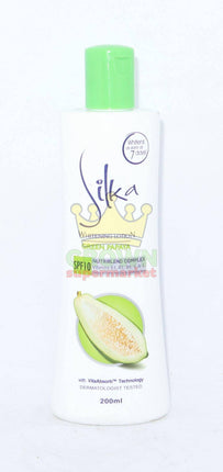 Silka Whitening Lotion Green Papaya 200ml - Crown Supermarket