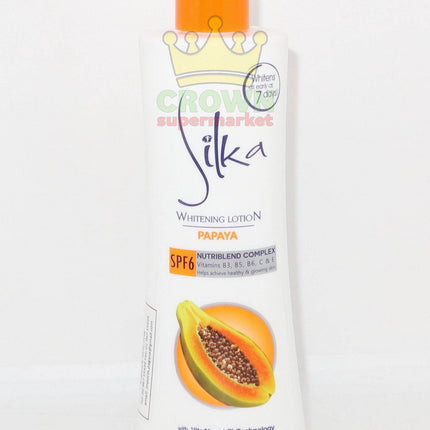 Silka Whitening Lotion Papaya 200ml - Crown Supermarket