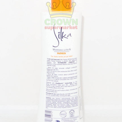 Silka Whitening Lotion Papaya 200ml - Crown Supermarket