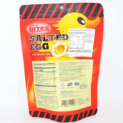 Snazk Bites Salted Egg Spicy Golden Cube 100g - Crown Supermarket